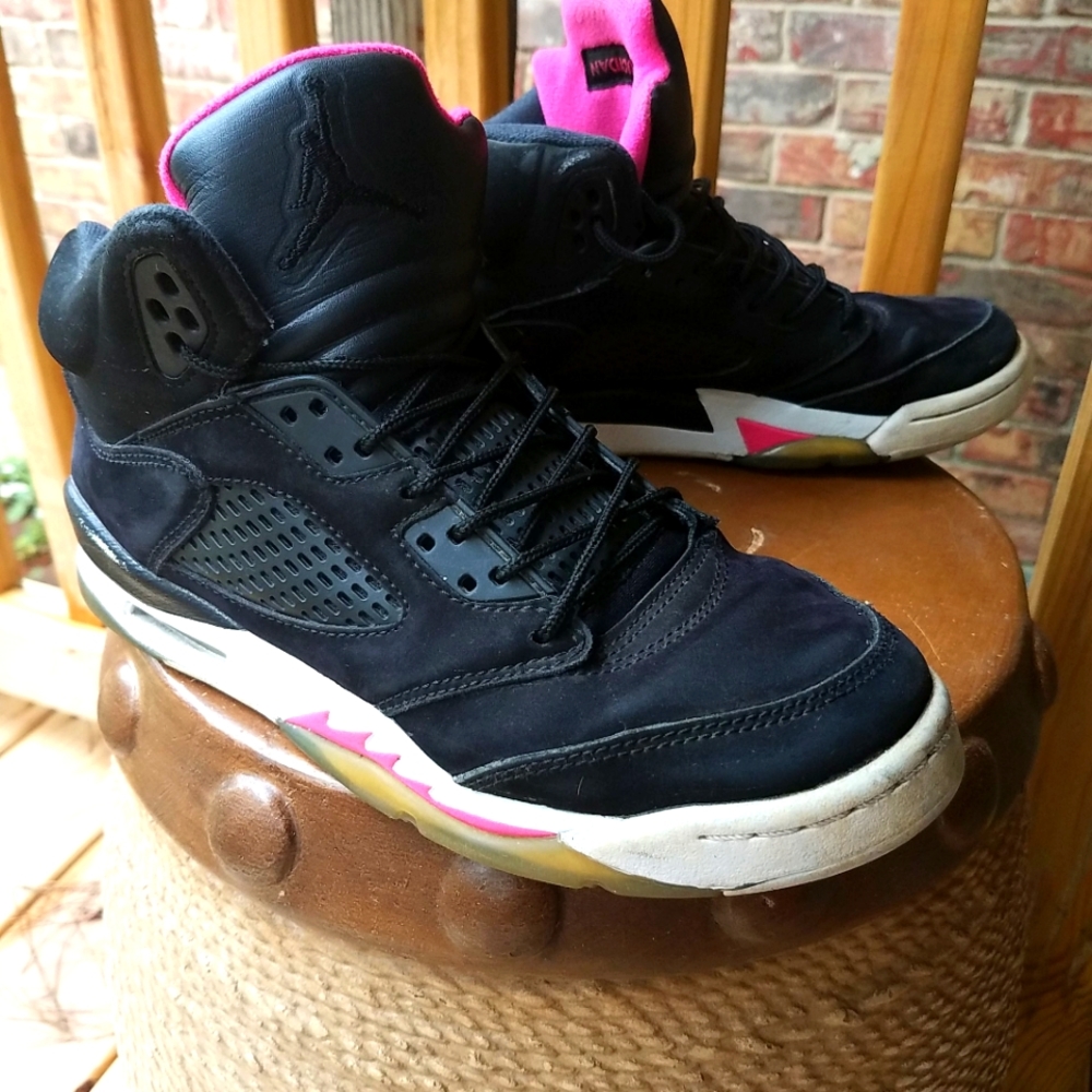 AJ 5 black pink